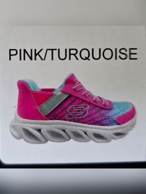 Pink And Turquoise Sketchers Swift-Fit Sneakers